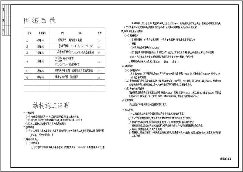 某二层<a href=https://www.yitu.cn/su/8193.html target=_blank class=infotextkey>小别墅</a>建筑、结构<a href=https://www.yitu.cn/su/7590.html target=_blank class=infotextkey>设计</a>施工图