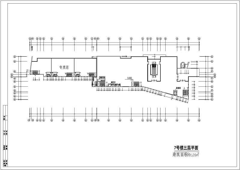 某四层商业中心大<a href=https://www.yitu.cn/su/8159.html target=_blank class=infotextkey>楼</a>建筑<a href=https://www.yitu.cn/su/7590.html target=_blank class=infotextkey>设计</a>cad施工图带效果图