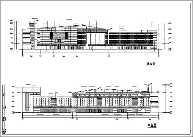 某四层商业中心大<a href=https://www.yitu.cn/su/8159.html target=_blank class=infotextkey>楼</a>建筑<a href=https://www.yitu.cn/su/7590.html target=_blank class=infotextkey>设计</a>cad施工图带效果图