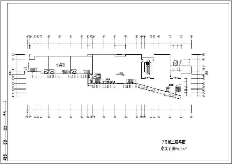 某四层商业中心大<a href=https://www.yitu.cn/su/8159.html target=_blank class=infotextkey>楼</a>建筑<a href=https://www.yitu.cn/su/7590.html target=_blank class=infotextkey>设计</a>cad施工图带效果图