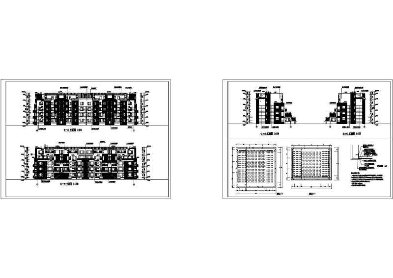 万科经典<a href=https://www.yitu.cn/su/7580.html target=_blank class=infotextkey>多层住宅</a>（平、立、剖、节点）