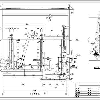 某粗格栅及污水提升泵房给排水施工图