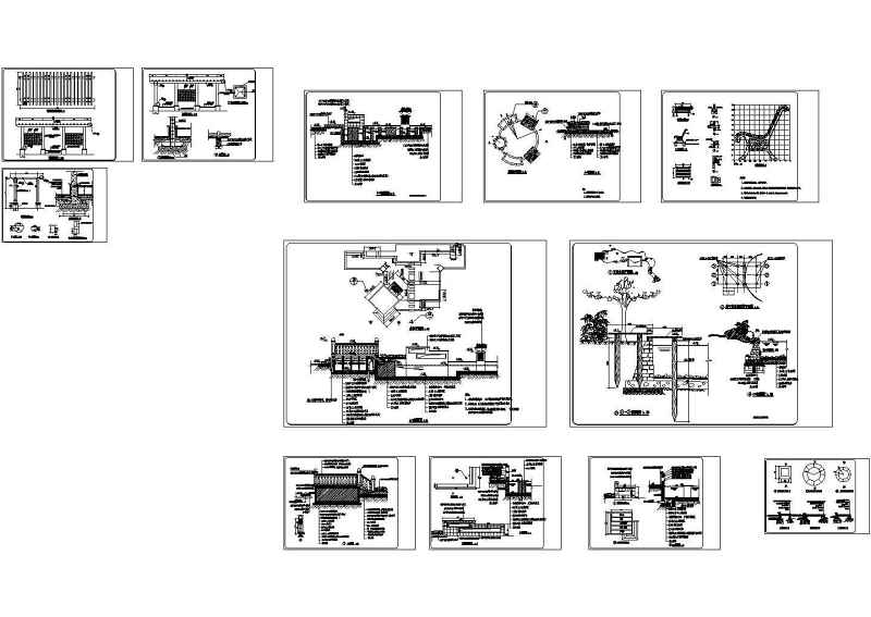 一套完整的别墅景观施工图