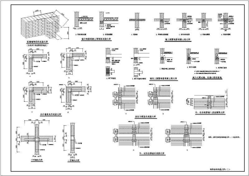 砌体结构工程常用节点构造大样详图