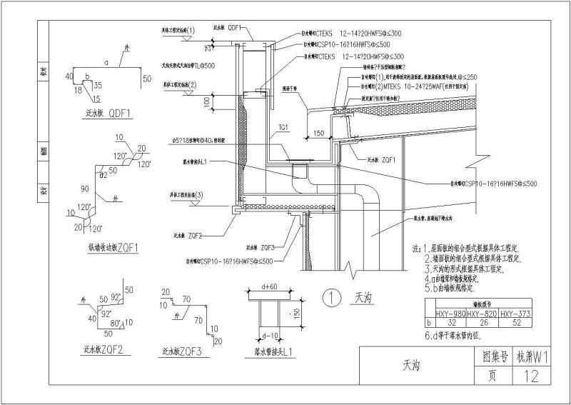 多种类型<a href=https://www.yitu.cn/su/8096.html target=_blank class=infotextkey>钢结构</a>收边节点大样构造详图