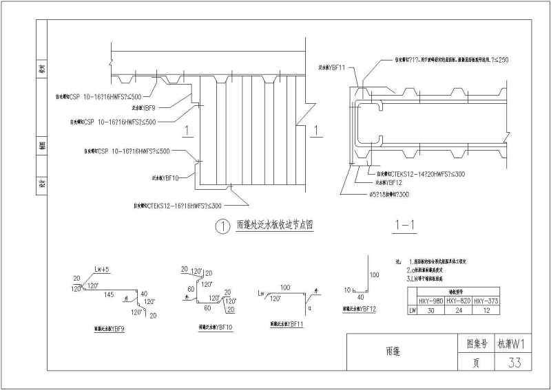 多种类型<a href=https://www.yitu.cn/su/8096.html target=_blank class=infotextkey>钢结构</a>收边节点大样构造详图