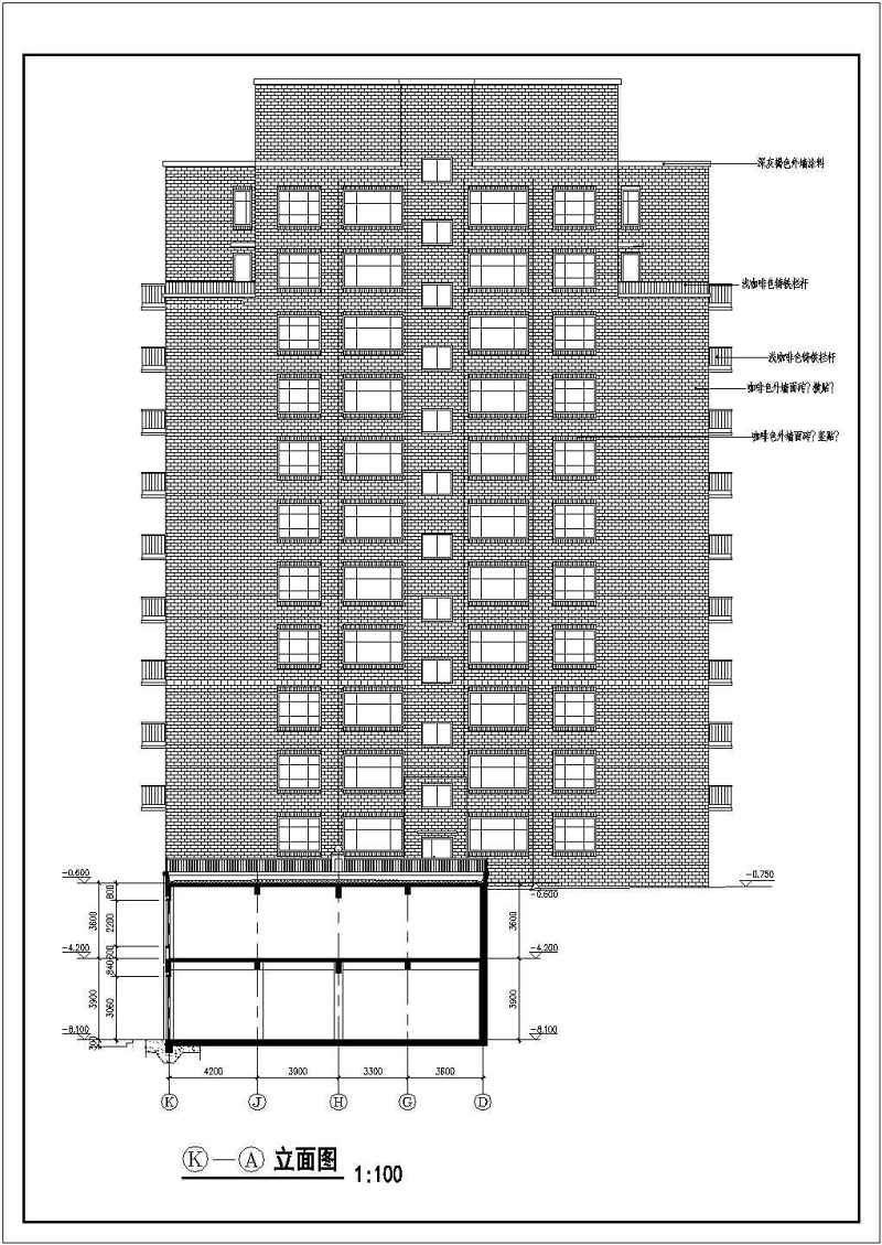 某十一层<a href=https://www.yitu.cn/su/7637.html target=_blank class=infotextkey>框架</a>结构住宅<a href=https://www.yitu.cn/su/8159.html target=_blank class=infotextkey>楼</a>建筑<a href=https://www.yitu.cn/su/7590.html target=_blank class=infotextkey>设计</a>方案图