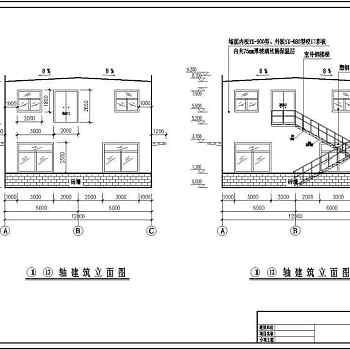 某地上两层钢框架结构设计施工图纸