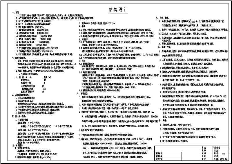 某<a href=https://www.yitu.cn/su/7872.html target=_blank class=infotextkey>地</a>上两层钢<a href=https://www.yitu.cn/su/7637.html target=_blank class=infotextkey>框架</a>结构<a href=https://www.yitu.cn/su/7590.html target=_blank class=infotextkey>设计</a>施工<a href=https://www.yitu.cn/su/7937.html target=_blank class=infotextkey>图纸</a>