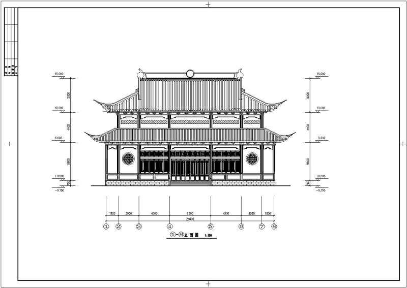 南方某<a href=https://www.yitu.cn/su/7637.html target=_blank class=infotextkey>框架</a>结构重檐歇<a href=https://www.yitu.cn/su/8101.html target=_blank class=infotextkey>山</a>建筑方案图