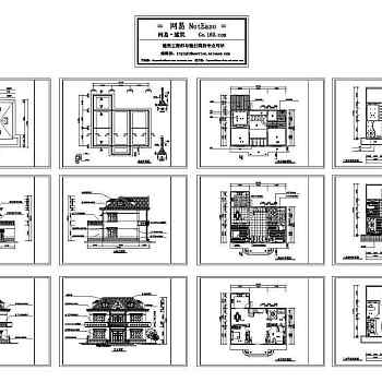 别墅户型全套图纸
