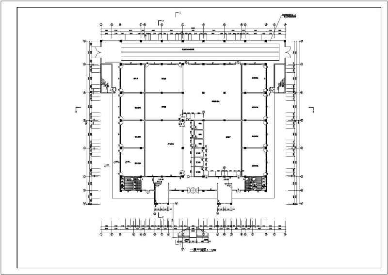 <a href=https://www.yitu.cn/su/7637.html target=_blank class=infotextkey>框架</a>结构体艺馆建施图