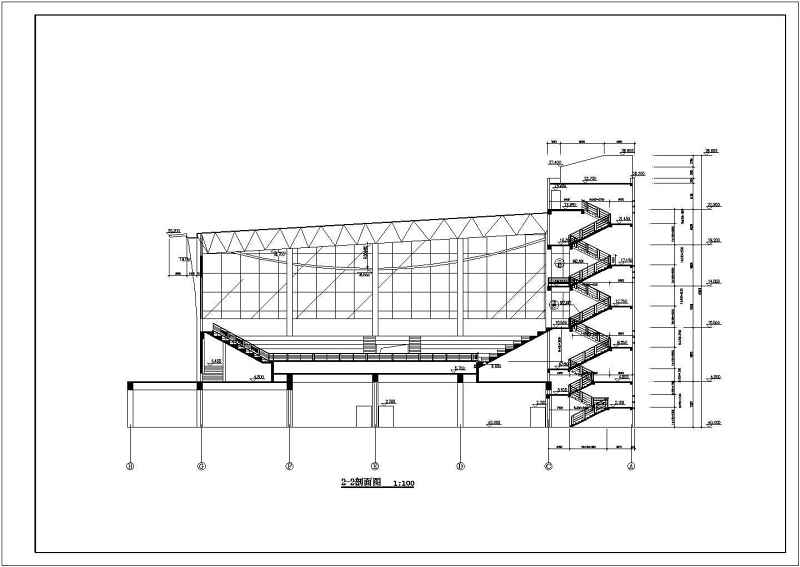 <a href=https://www.yitu.cn/su/7637.html target=_blank class=infotextkey>框架</a>结构体艺馆建施图