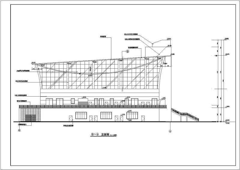 <a href=https://www.yitu.cn/su/7637.html target=_blank class=infotextkey>框架</a>结构体艺馆建施图