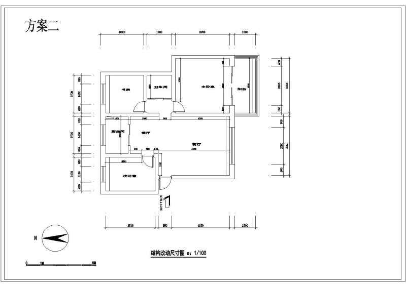 某<a href=https://www.yitu.cn/su/7872.html target=_blank class=infotextkey>地</a>两室两厅装修<a href=https://www.yitu.cn/su/7590.html target=_blank class=infotextkey>设计</a>施工图