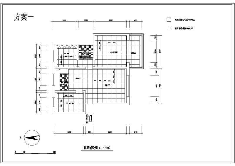 某<a href=https://www.yitu.cn/su/7872.html target=_blank class=infotextkey>地</a>两室两厅装修<a href=https://www.yitu.cn/su/7590.html target=_blank class=infotextkey>设计</a>施工图