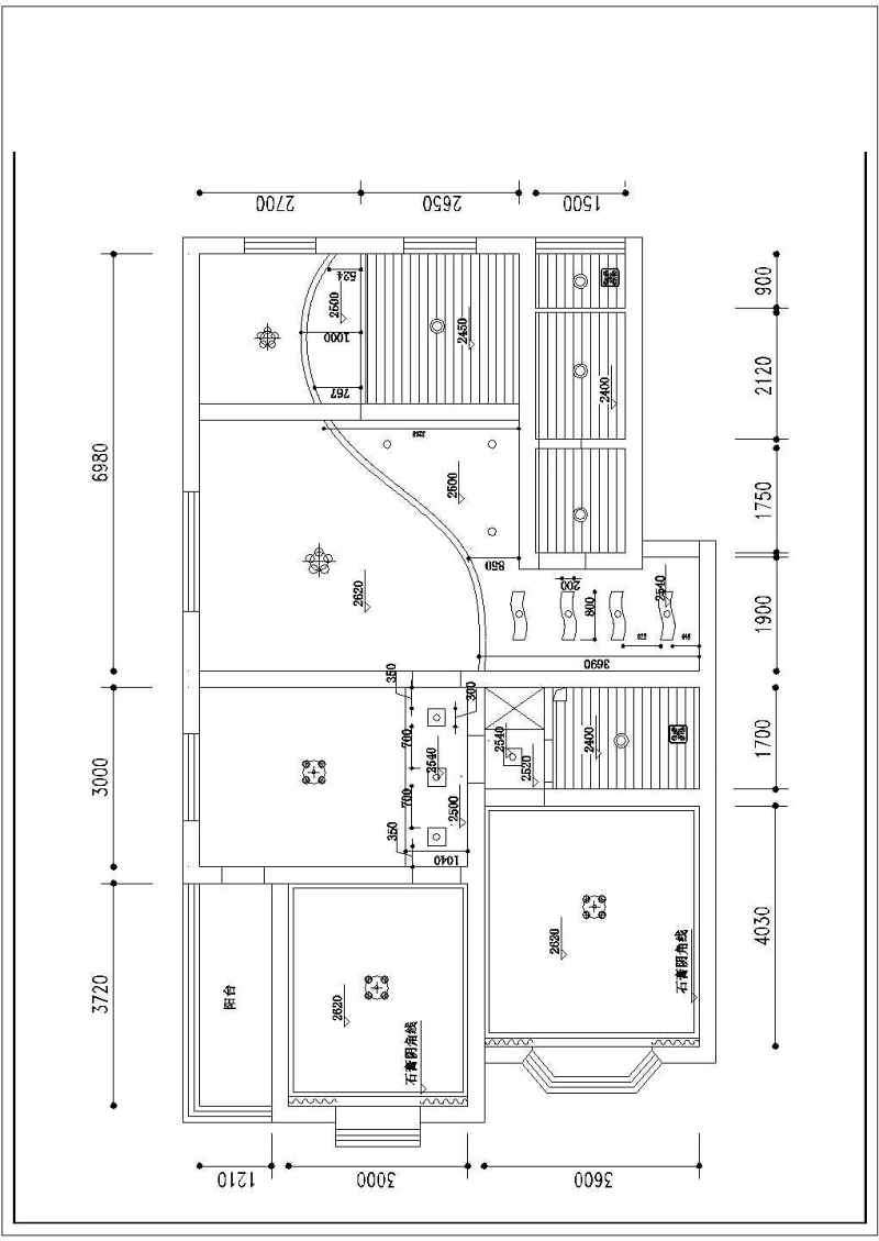 某三室两厅住宅装修<a href=https://www.yitu.cn/su/7590.html target=_blank class=infotextkey>设计</a>施工图