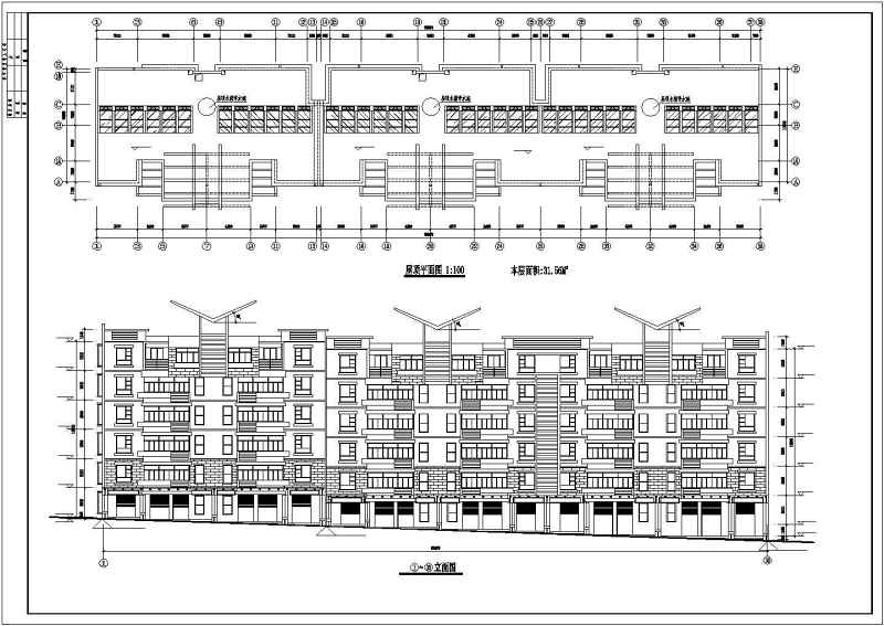 底层商铺住宅<a href=https://www.yitu.cn/su/8159.html target=_blank class=infotextkey>楼</a>建筑施工图