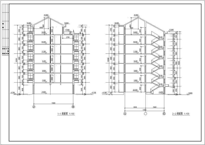 某<a href=https://www.yitu.cn/su/7580.html target=_blank class=infotextkey>多层住宅</a><a href=https://www.yitu.cn/su/7293.html target=_blank class=infotextkey>建筑<a href=https://www.yitu.cn/su/7937.html target=_blank class=infotextkey>图纸</a></a>