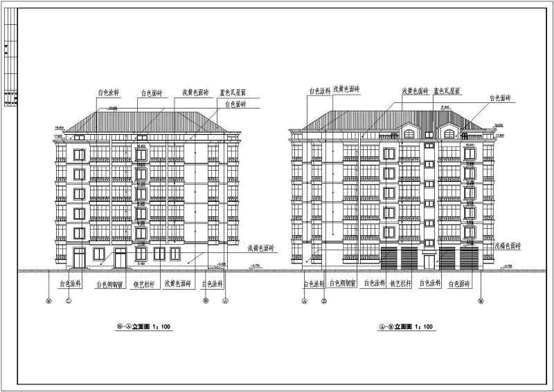 某<a href=https://www.yitu.cn/su/7580.html target=_blank class=infotextkey>多层住宅</a><a href=https://www.yitu.cn/su/7293.html target=_blank class=infotextkey>建筑<a href=https://www.yitu.cn/su/7937.html target=_blank class=infotextkey>图纸</a></a>