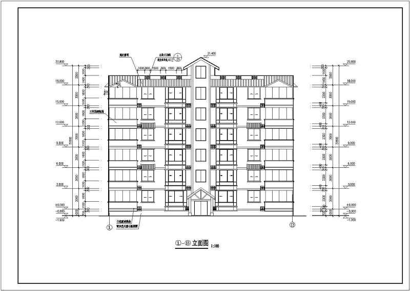 某<a href=https://www.yitu.cn/su/7872.html target=_blank class=infotextkey>地</a><a href=https://www.yitu.cn/su/7580.html target=_blank class=infotextkey>多层住宅</a><a href=https://www.yitu.cn/su/8159.html target=_blank class=infotextkey>楼</a>建筑<a href=https://www.yitu.cn/su/7590.html target=_blank class=infotextkey>设计</a>施工图