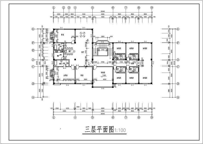 某多层<a href=https://www.yitu.cn/su/7637.html target=_blank class=infotextkey>框架</a>结构<a href=https://www.yitu.cn/su/8081.html target=_blank class=infotextkey>办公<a href=https://www.yitu.cn/su/8159.html target=_blank class=infotextkey>楼</a></a>结构<a href=https://www.yitu.cn/su/7590.html target=_blank class=infotextkey>设计</a>施工图