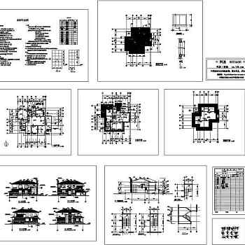 独栋别墅建筑施工图