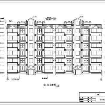 某地多层住宅楼建筑设计施工图