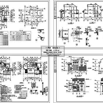 超豪华别墅建筑设计施工图