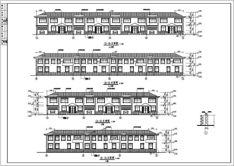 某<a href=https://www.yitu.cn/sketchup/huayi/index.html target=_blank class=infotextkey>花</a>苑<a href=https://www.yitu.cn/su/7580.html target=_blank class=infotextkey>多层住宅</a><a href=https://www.yitu.cn/su/8159.html target=_blank class=infotextkey>楼</a>建筑<a href=https://www.yitu.cn/su/7590.html target=_blank class=infotextkey>设计</a>施工图