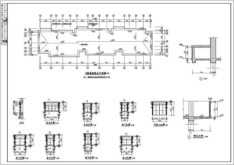 某<a href=https://www.yitu.cn/sketchup/huayi/index.html target=_blank class=infotextkey>花</a>苑<a href=https://www.yitu.cn/su/7580.html target=_blank class=infotextkey>多层住宅</a><a href=https://www.yitu.cn/su/8159.html target=_blank class=infotextkey>楼</a>建筑<a href=https://www.yitu.cn/su/7590.html target=_blank class=infotextkey>设计</a>施工图