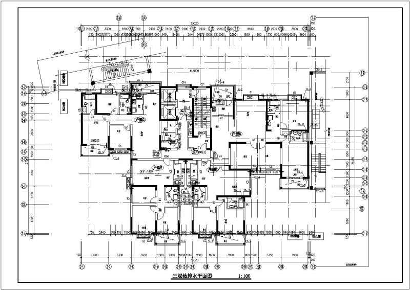 安徽某二十八层住宅<a href=https://www.yitu.cn/su/8159.html target=_blank class=infotextkey>楼</a>给排<a href=https://www.yitu.cn/su/5628.html target=_blank class=infotextkey>水</a><a href=https://www.yitu.cn/su/7590.html target=_blank class=infotextkey>设计</a>图