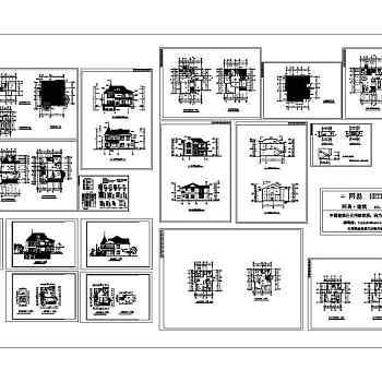 四套经典的别墅施工图