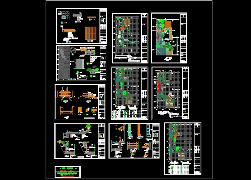全套别墅园林<a href=https://www.yitu.cn/su/7558.html target=_blank class=infotextkey>绿化</a>施工图