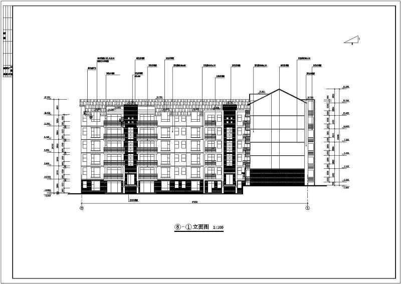 某<a href=https://www.yitu.cn/su/7872.html target=_blank class=infotextkey>地</a><a href=https://www.yitu.cn/su/7580.html target=_blank class=infotextkey>多层住宅</a><a href=https://www.yitu.cn/su/8159.html target=_blank class=infotextkey>楼</a>建筑<a href=https://www.yitu.cn/su/7590.html target=_blank class=infotextkey>设计</a>施工图