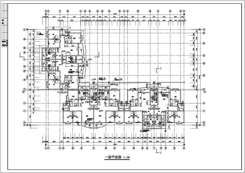 某<a href=https://www.yitu.cn/su/7872.html target=_blank class=infotextkey>地</a><a href=https://www.yitu.cn/su/7580.html target=_blank class=infotextkey>多层住宅</a><a href=https://www.yitu.cn/su/8159.html target=_blank class=infotextkey>楼</a>建筑<a href=https://www.yitu.cn/su/7590.html target=_blank class=infotextkey>设计</a>施工图