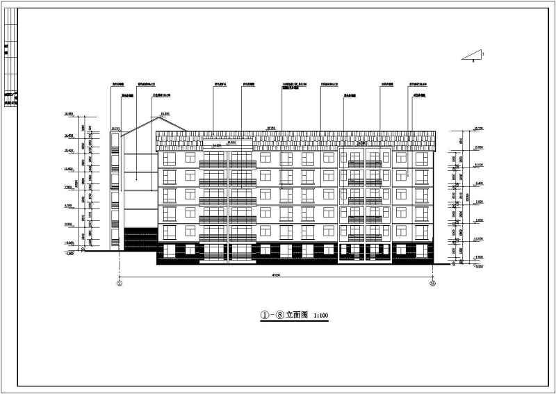 某<a href=https://www.yitu.cn/su/7872.html target=_blank class=infotextkey>地</a><a href=https://www.yitu.cn/su/7580.html target=_blank class=infotextkey>多层住宅</a><a href=https://www.yitu.cn/su/8159.html target=_blank class=infotextkey>楼</a>建筑<a href=https://www.yitu.cn/su/7590.html target=_blank class=infotextkey>设计</a>施工图