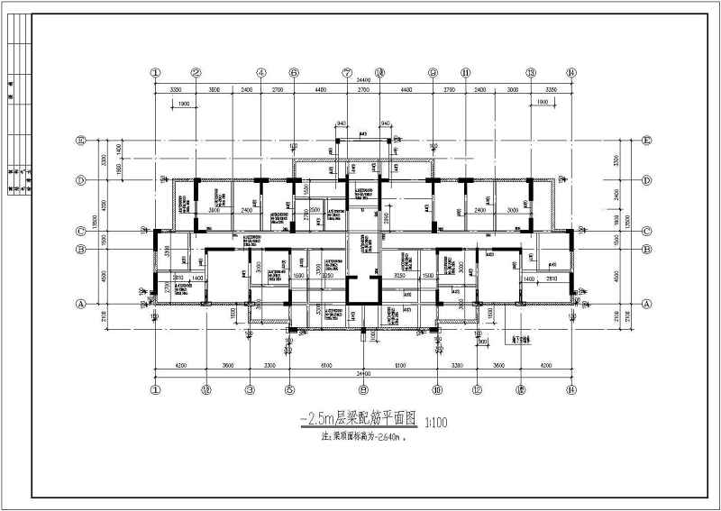 某<a href=https://www.yitu.cn/su/7872.html target=_blank class=infotextkey>地</a>十二层框剪结构住宅结构方案图（带<a href=https://www.yitu.cn/su/7872.html target=_blank class=infotextkey>地</a>下室）