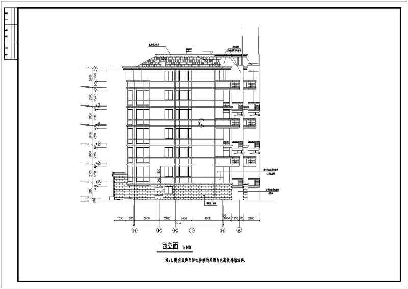 <a href=https://www.yitu.cn/su/7580.html target=_blank class=infotextkey>多层住宅</a>建筑施工图