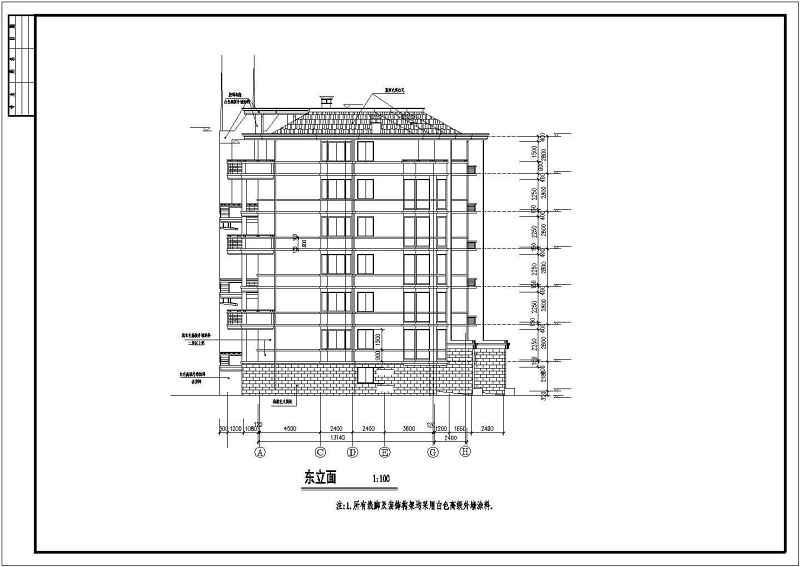 <a href=https://www.yitu.cn/su/7580.html target=_blank class=infotextkey>多层住宅</a>建筑施工图