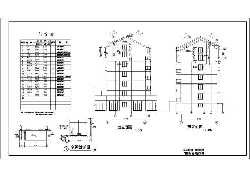 某多层<a href=https://www.yitu.cn/sketchup/huayi/index.html target=_blank class=infotextkey>花</a>园住宅<a href=https://www.yitu.cn/su/8159.html target=_blank class=infotextkey>楼</a>建筑施工图