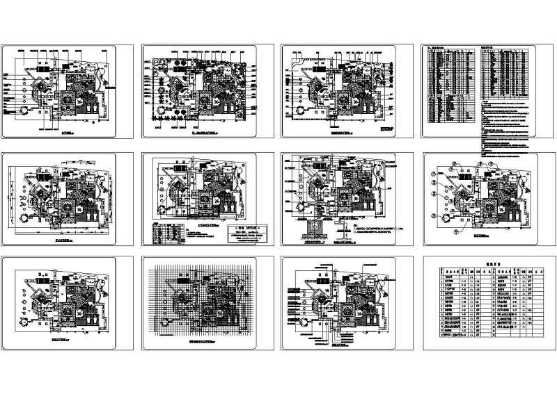 一套完整的别墅景观施工图