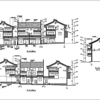 某三层框架结构商住楼建筑设计方案图