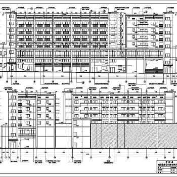 某地区6层框架结构商住楼建筑设计施工图