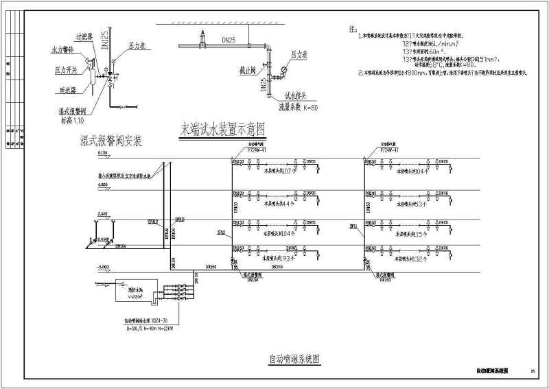 某<a href=https://www.yitu.cn/su/7987.html target=_blank class=infotextkey>小区</a>十五层<a href=https://www.yitu.cn/su/7637.html target=_blank class=infotextkey>框架</a>结构给排<a href=https://www.yitu.cn/su/5628.html target=_blank class=infotextkey>水</a>、消防工程施工图