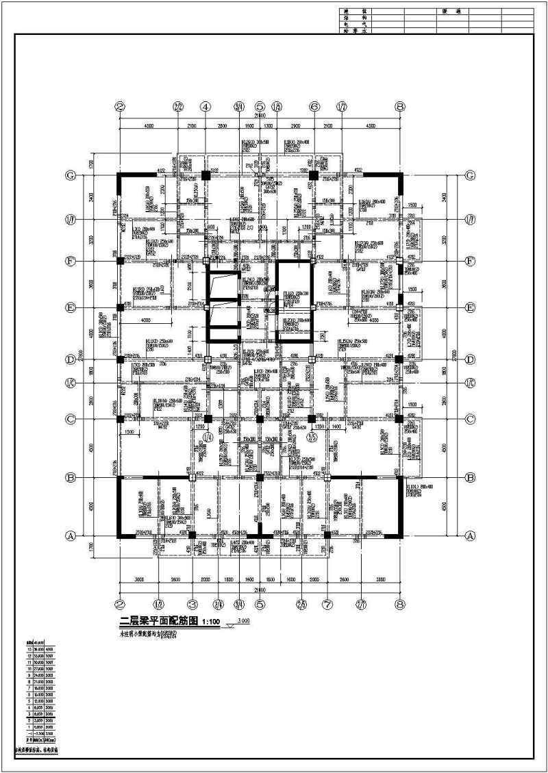 某<a href=https://www.yitu.cn/su/7872.html target=_blank class=infotextkey>地</a>区十三层框剪结构住宅结构施工图