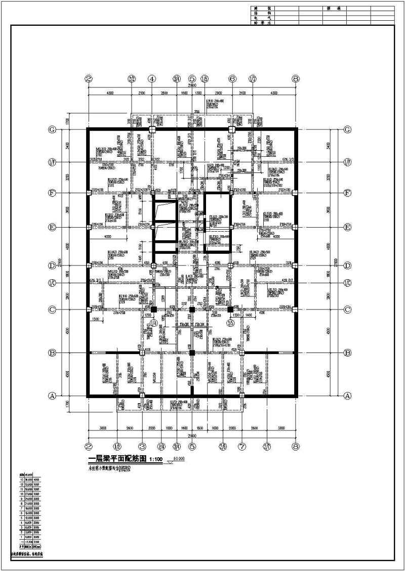 某<a href=https://www.yitu.cn/su/7872.html target=_blank class=infotextkey>地</a>区十三层框剪结构住宅结构施工图