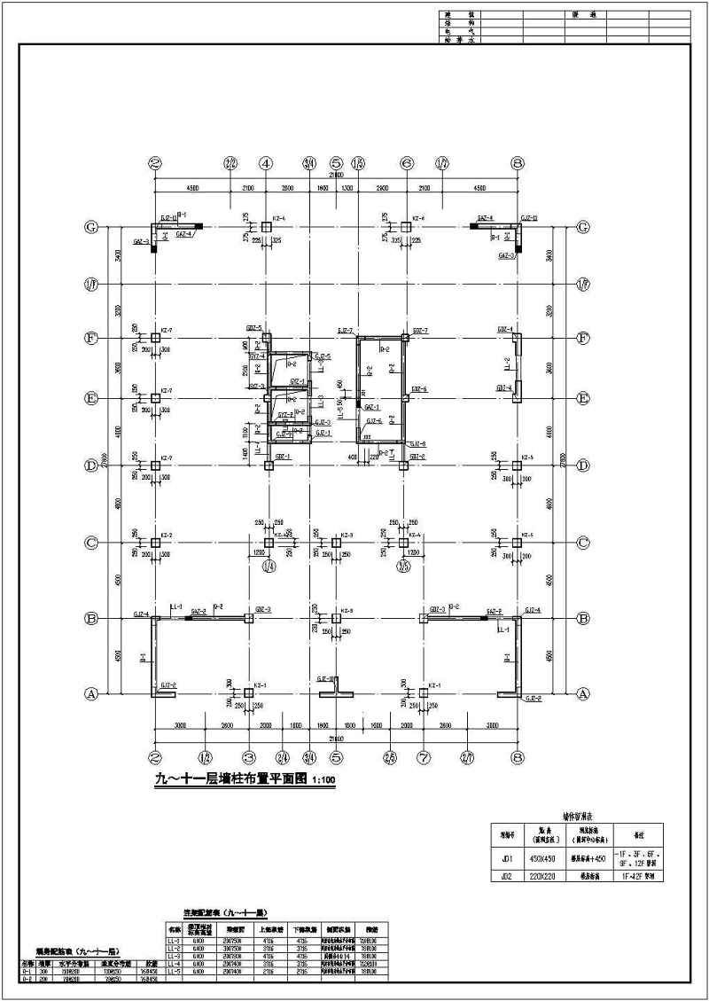 某<a href=https://www.yitu.cn/su/7872.html target=_blank class=infotextkey>地</a>区十三层框剪结构住宅结构施工图