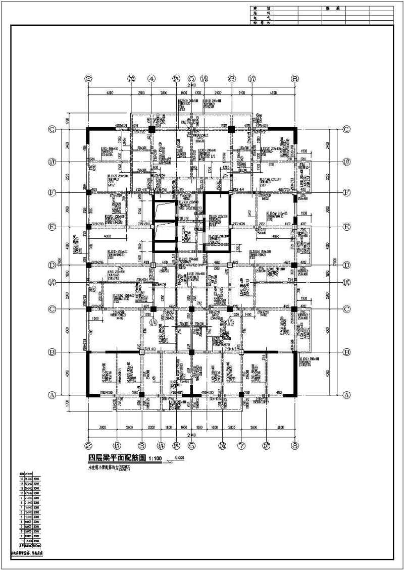 某<a href=https://www.yitu.cn/su/7872.html target=_blank class=infotextkey>地</a>区十三层框剪结构住宅结构施工图