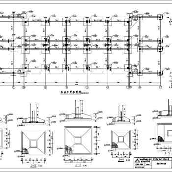 某地8层框架结构办公楼结构设计施工图